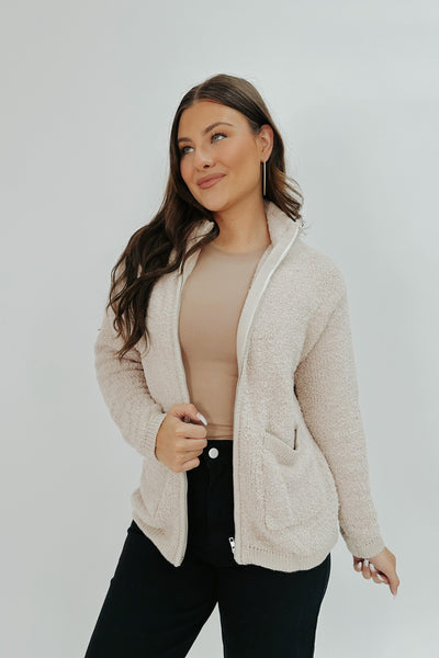 Taking The Leap Zip Sweater
