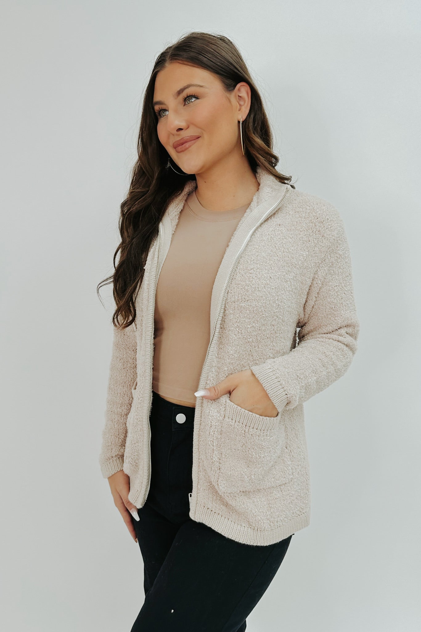Taking The Leap Zip Sweater