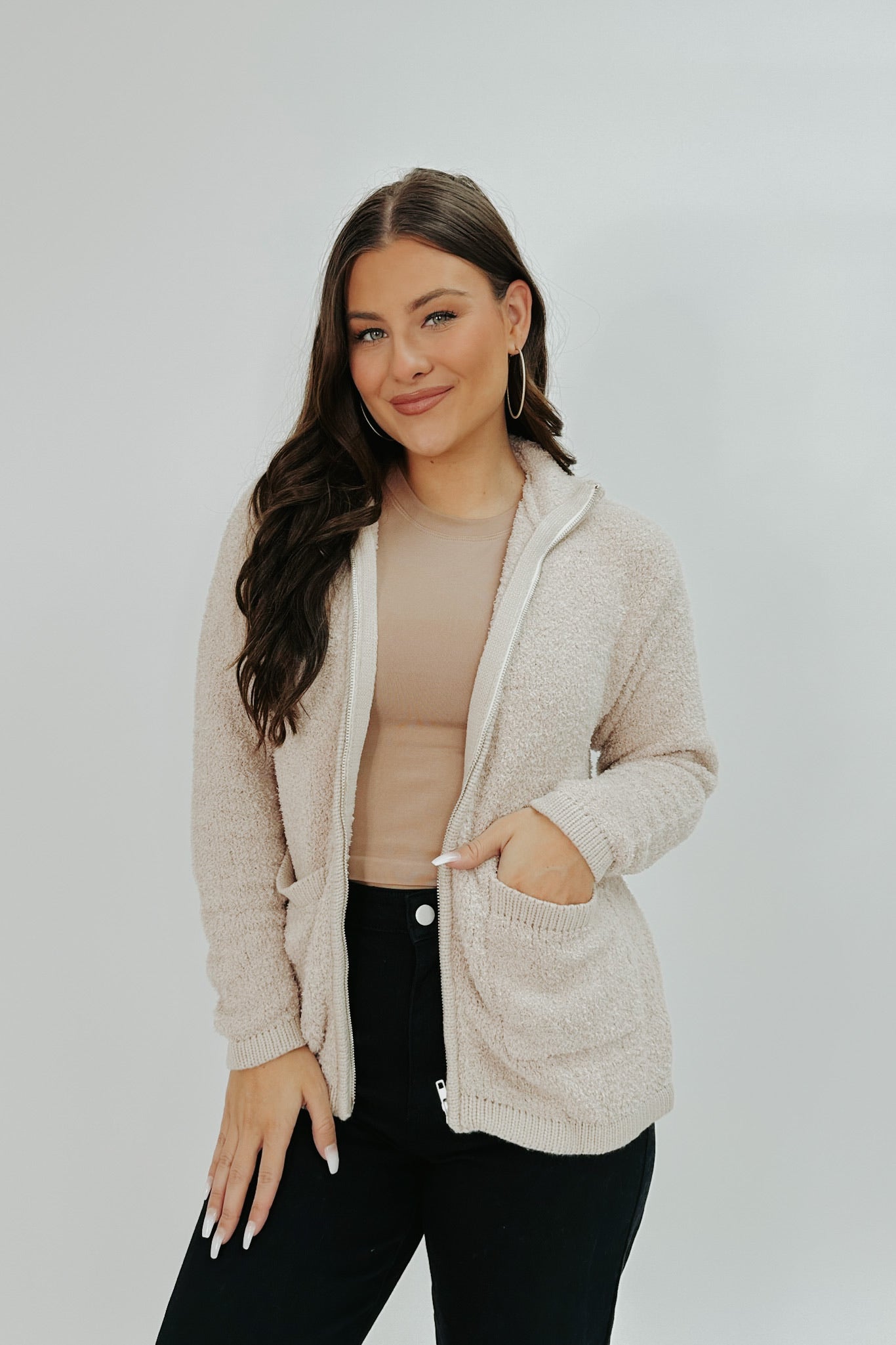 Taking The Leap Zip Sweater