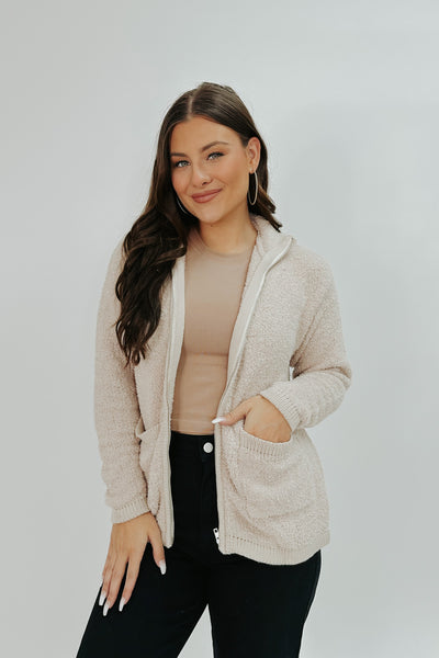 Taking The Leap Zip Sweater