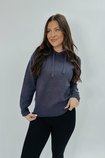 Cozy Accord Knit Hooded Sweater
