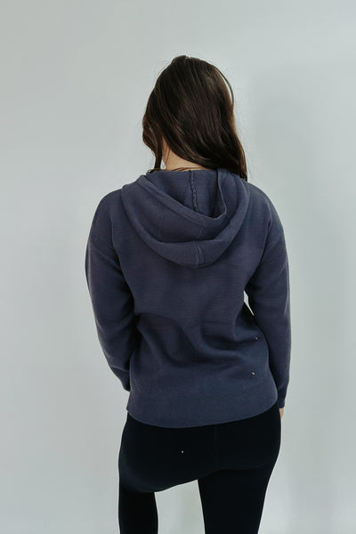Cozy Accord Knit Hooded Sweater