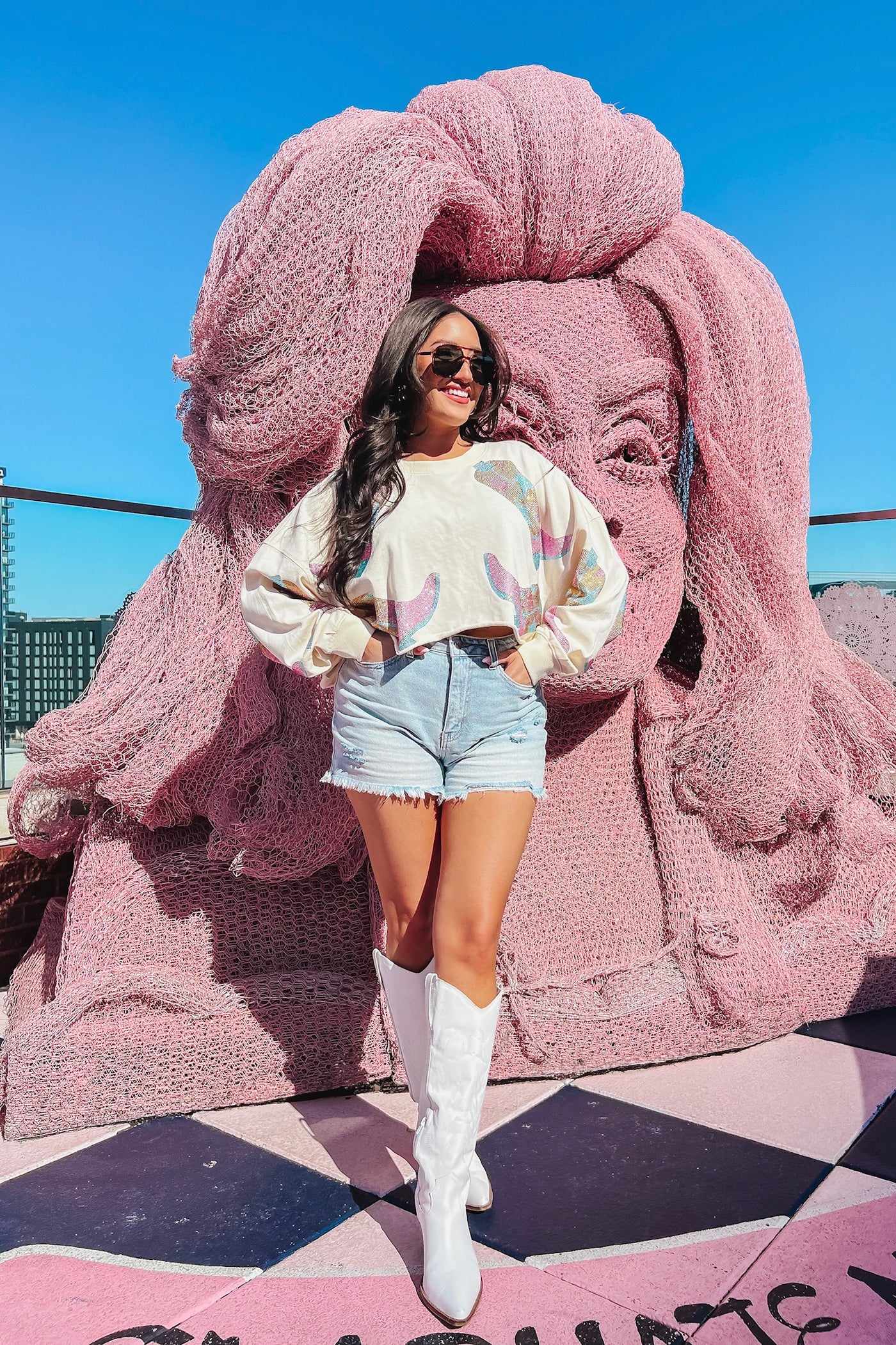Channeling Lainey Rhinestone Sweatshirt