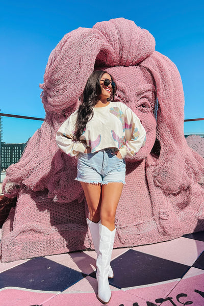 Channeling Lainey Rhinestone Sweatshirt