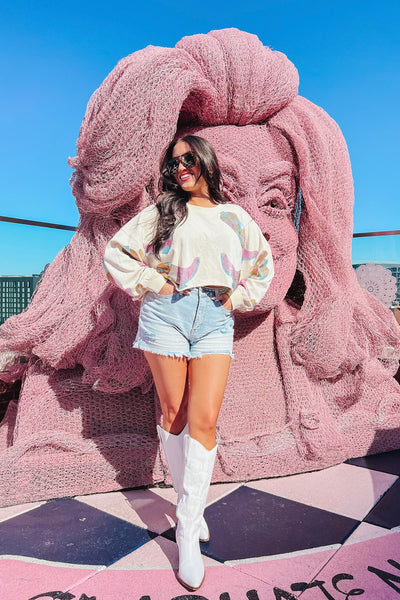 Channeling Lainey Rhinestone Sweatshirt