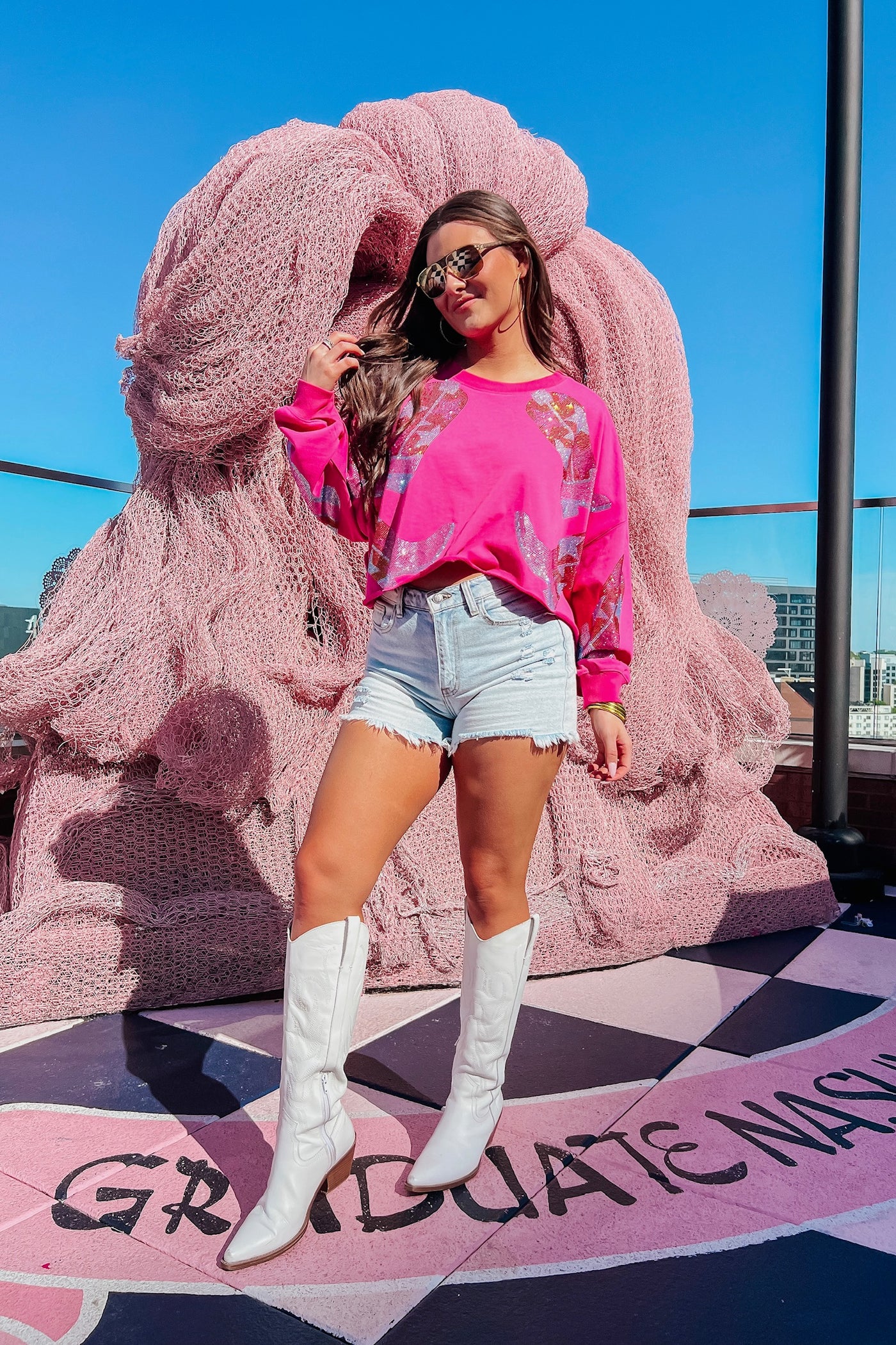 Channeling Lainey Rhinestone Sweatshirt