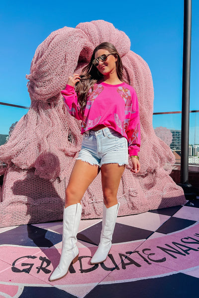 Channeling Lainey Rhinestone Sweatshirt