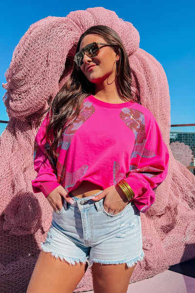 Channeling Lainey Rhinestone Sweatshirt