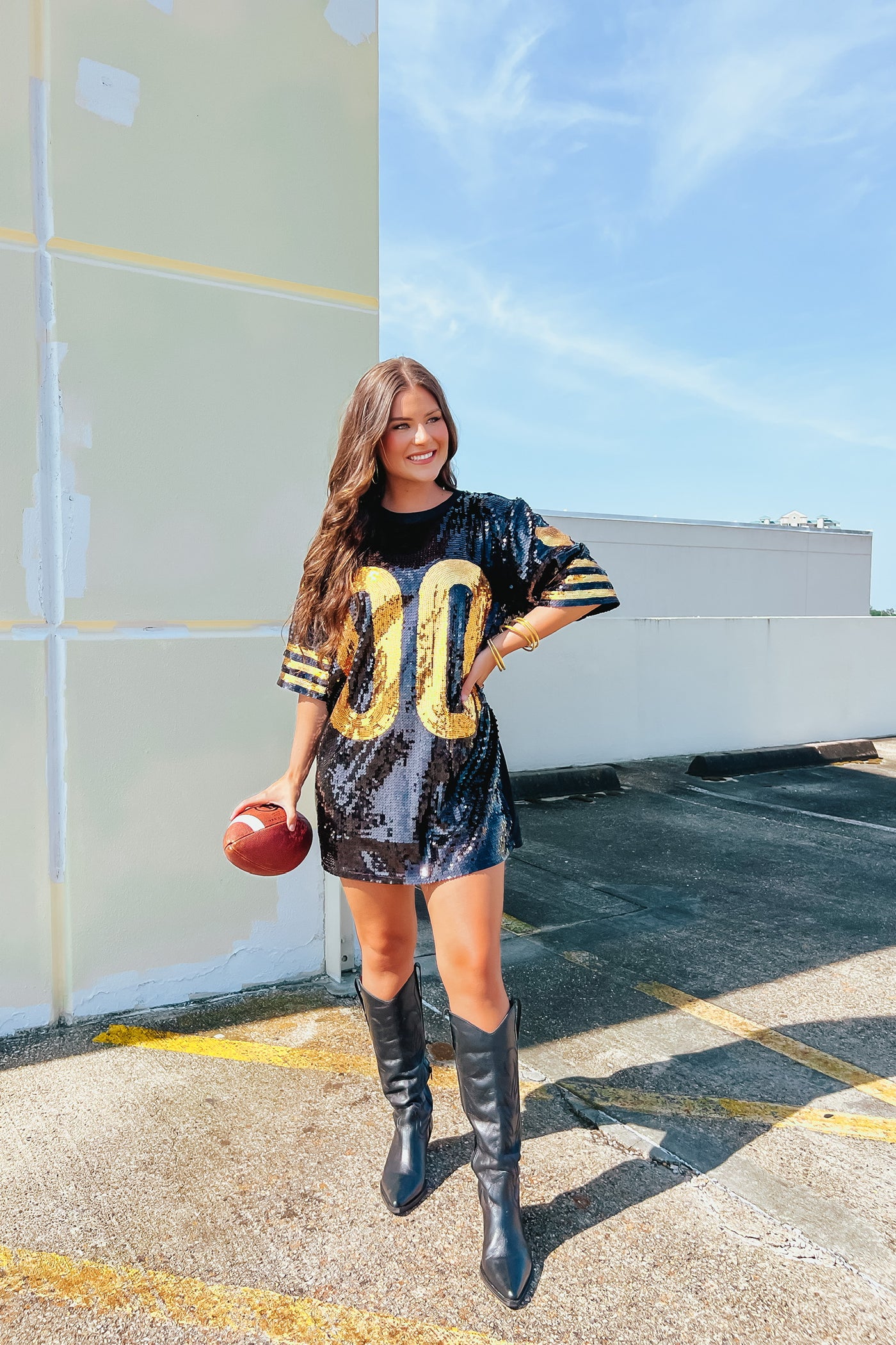 Double Zero Sequin Dress