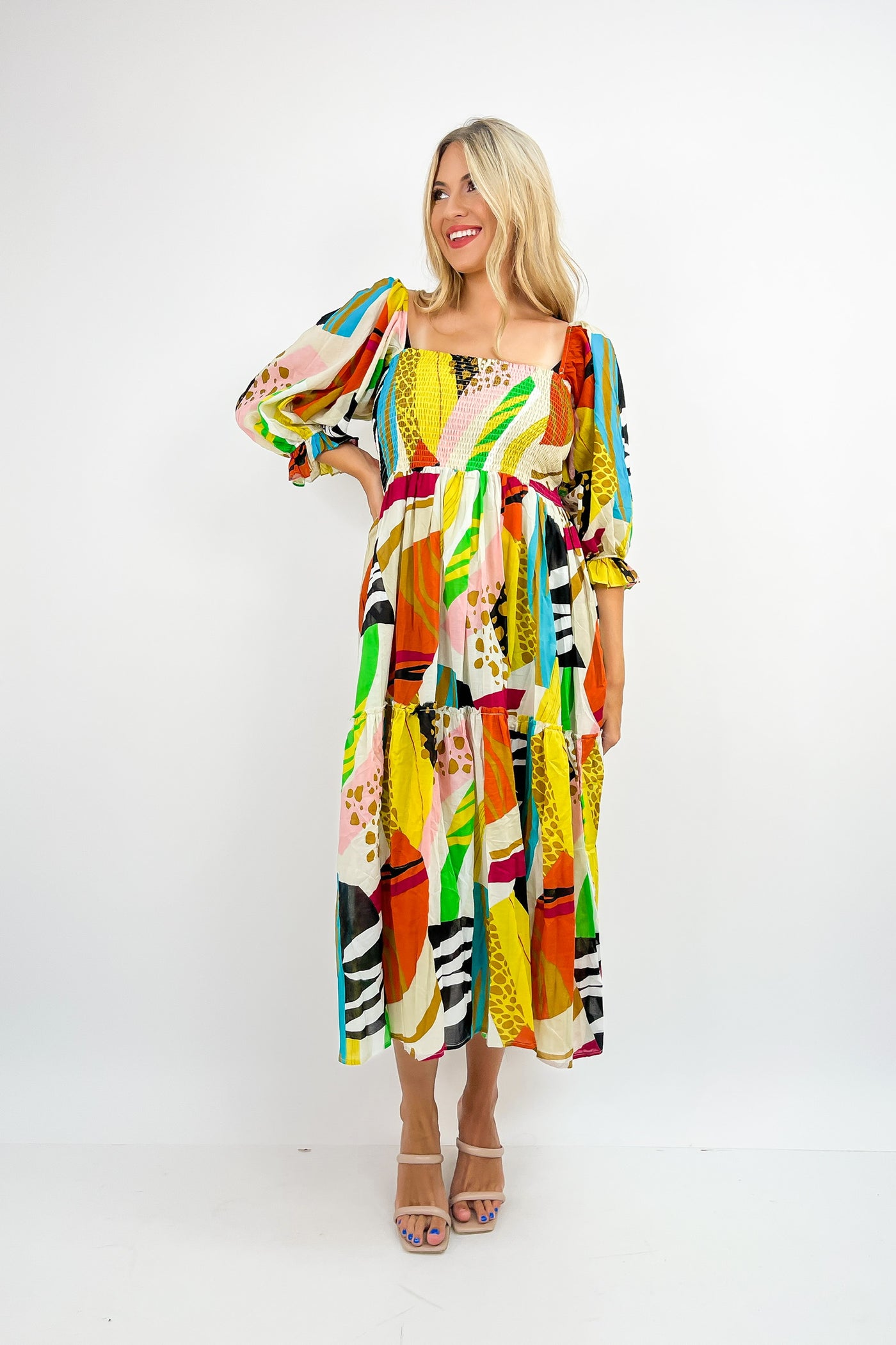 Hit The Tropics Printed Maxi Dress
