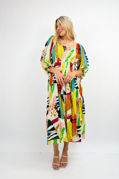 Hit The Tropics Printed Maxi Dress