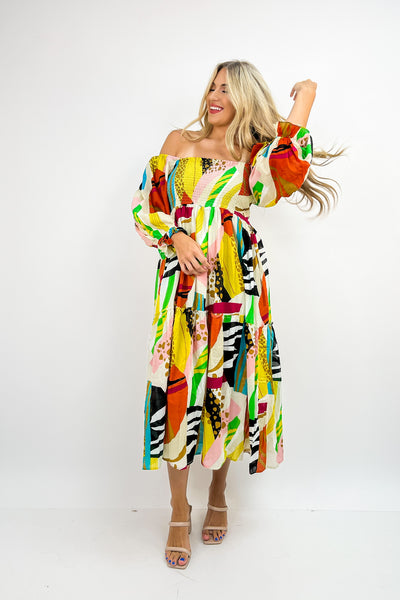 Hit The Tropics Printed Maxi Dress