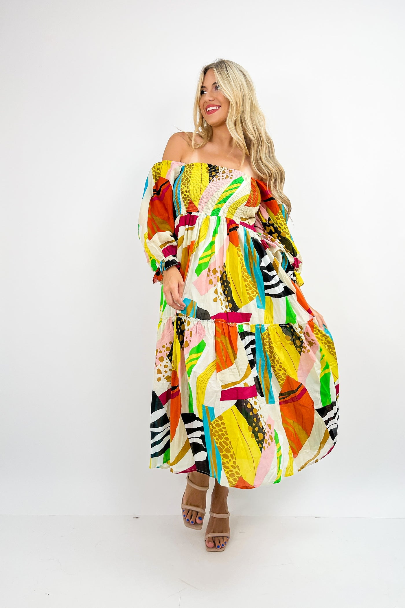 Hit The Tropics Printed Maxi Dress