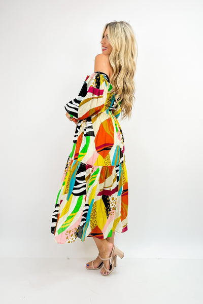 Hit The Tropics Printed Maxi Dress