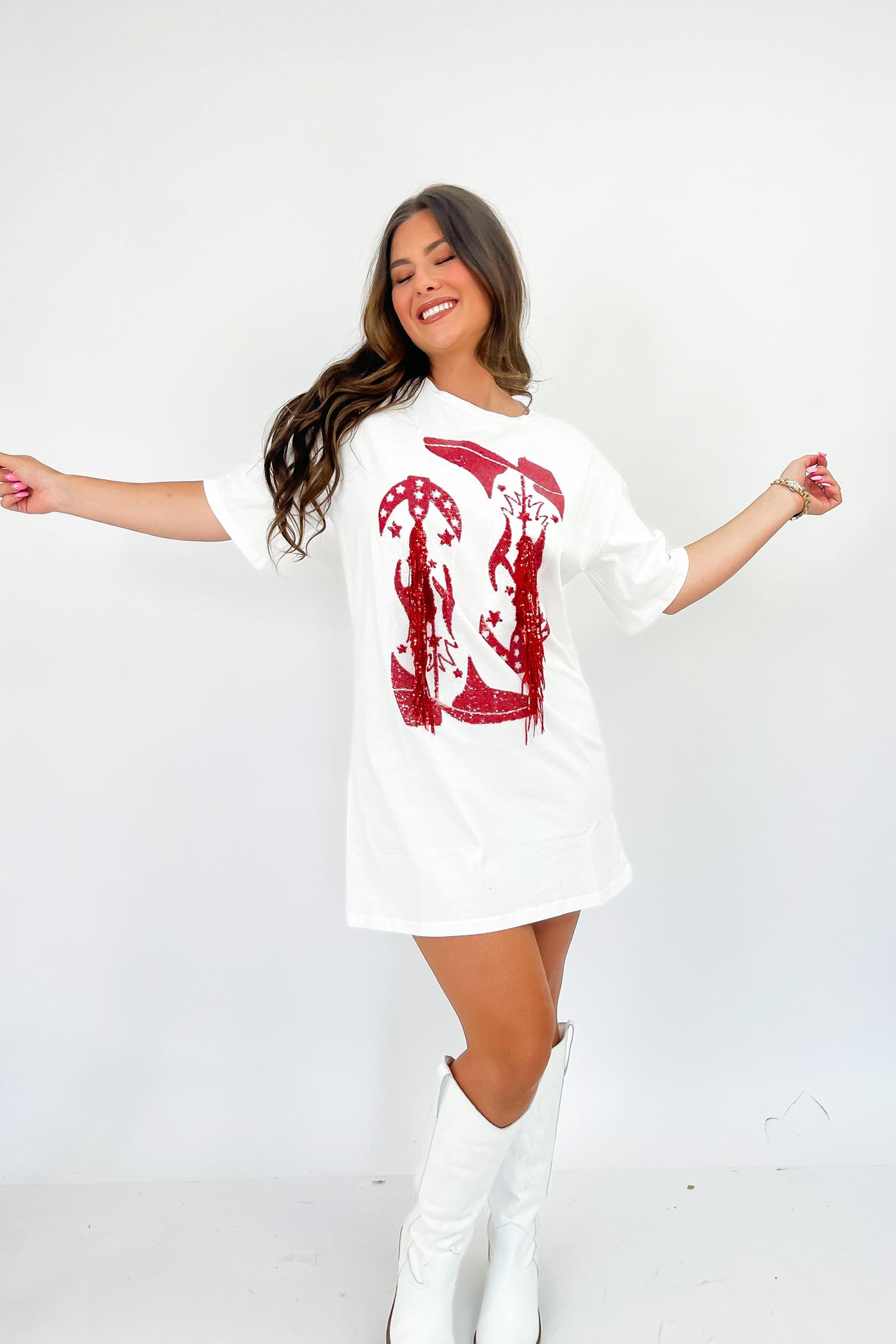 These Boots Are Made For Walking T-Shirt Dress