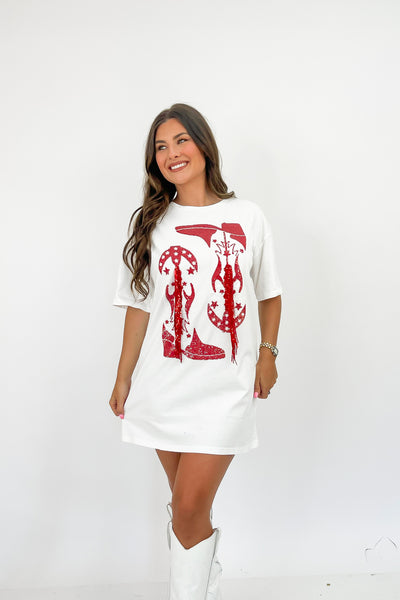 These Boots Are Made For Walking T-Shirt Dress