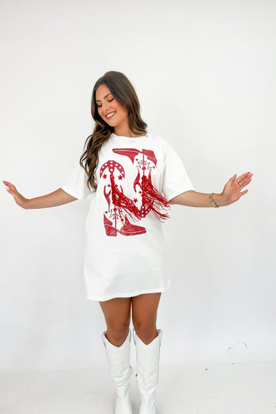 These Boots Are Made For Walking T-Shirt Dress