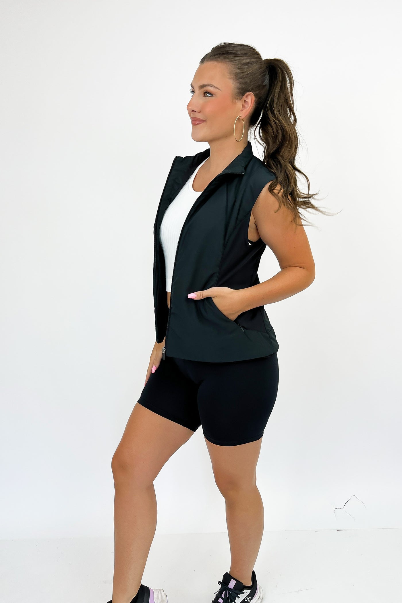 Just So Jovial Fitted Puffer Vest