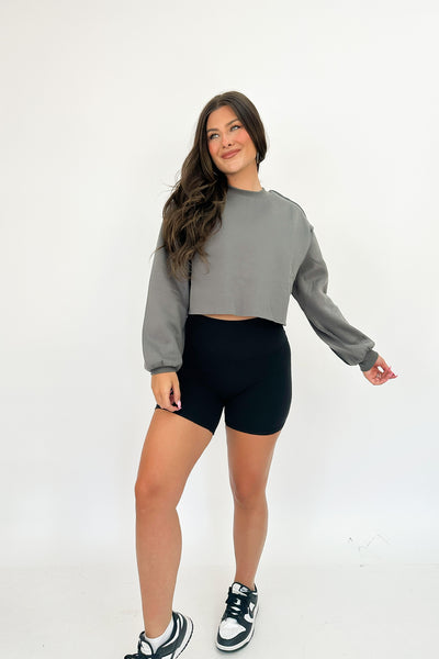 Typically Basic Oversized Crop Sweatshirt