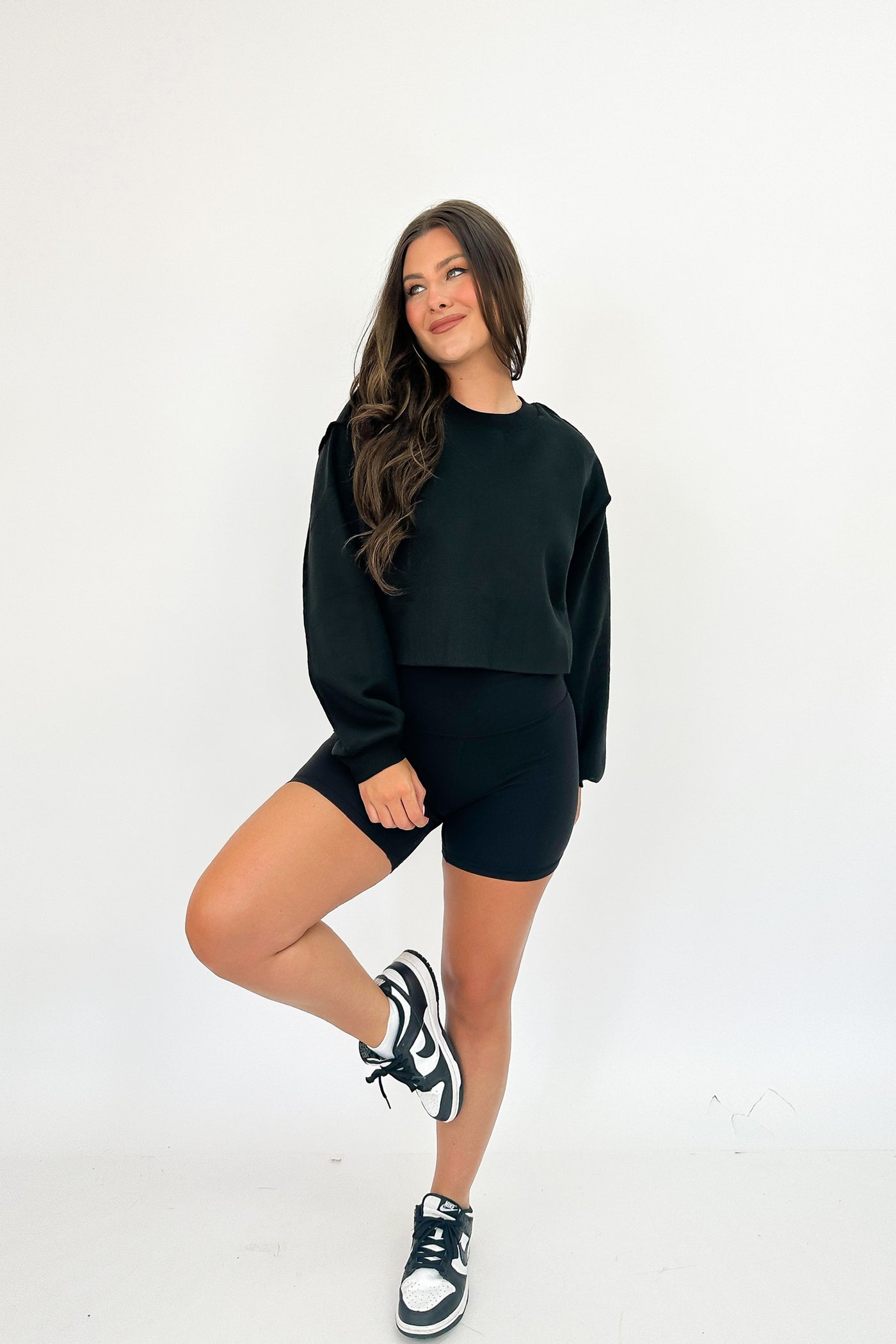 Typically Basic Oversized Crop Sweatshirt
