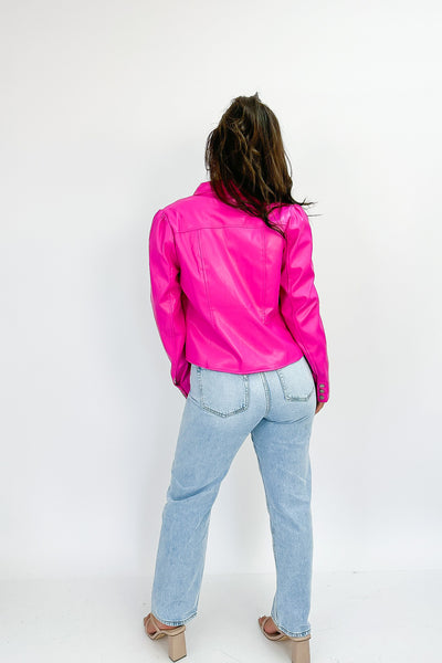 Up On A Tuesday Faux Leather Jacket