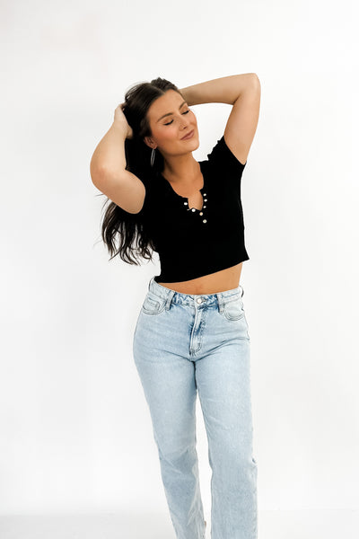 Let's Run Away Cropped Top