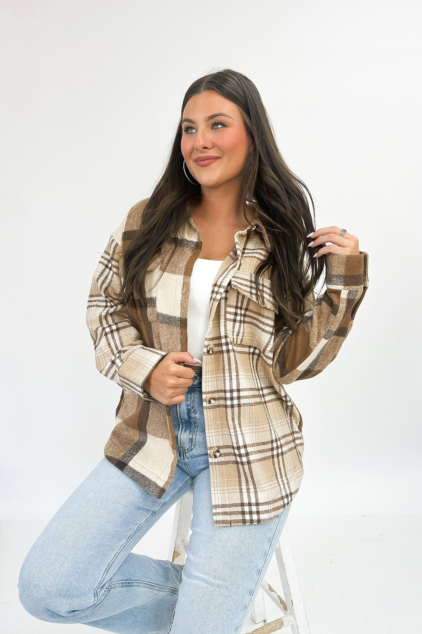 Everyday Enjoyment Plaid Jacket