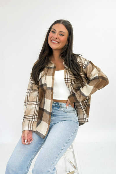 Everyday Enjoyment Plaid Jacket