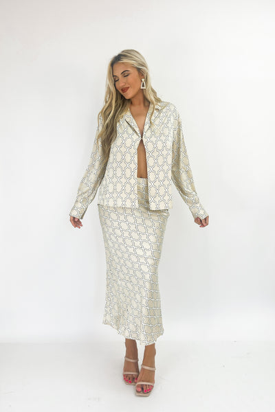 Making Life Easy Satin Top