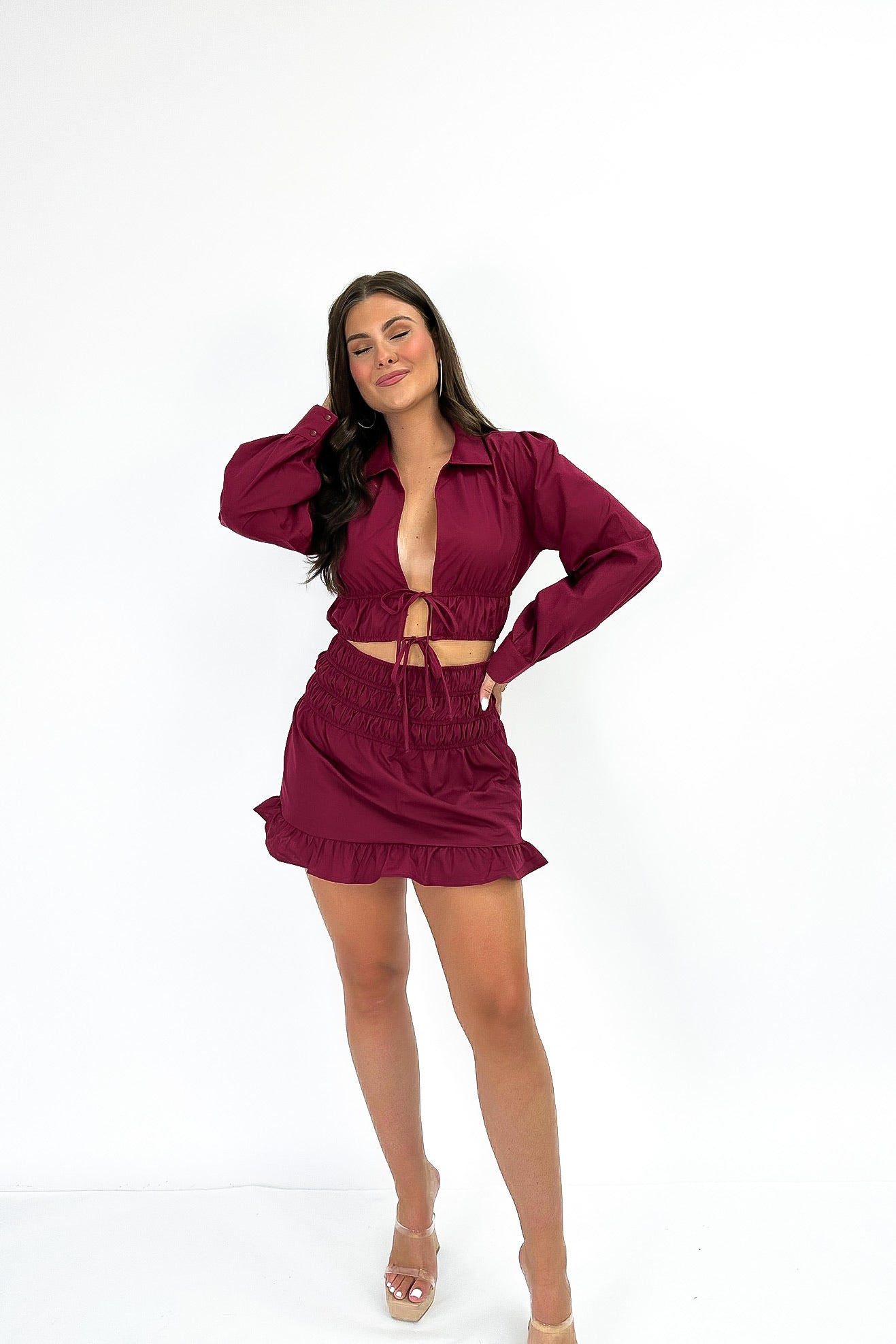 Cute Ambition Ruffle Mini Skirt