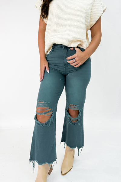 Live For The Moment Crop Jeans