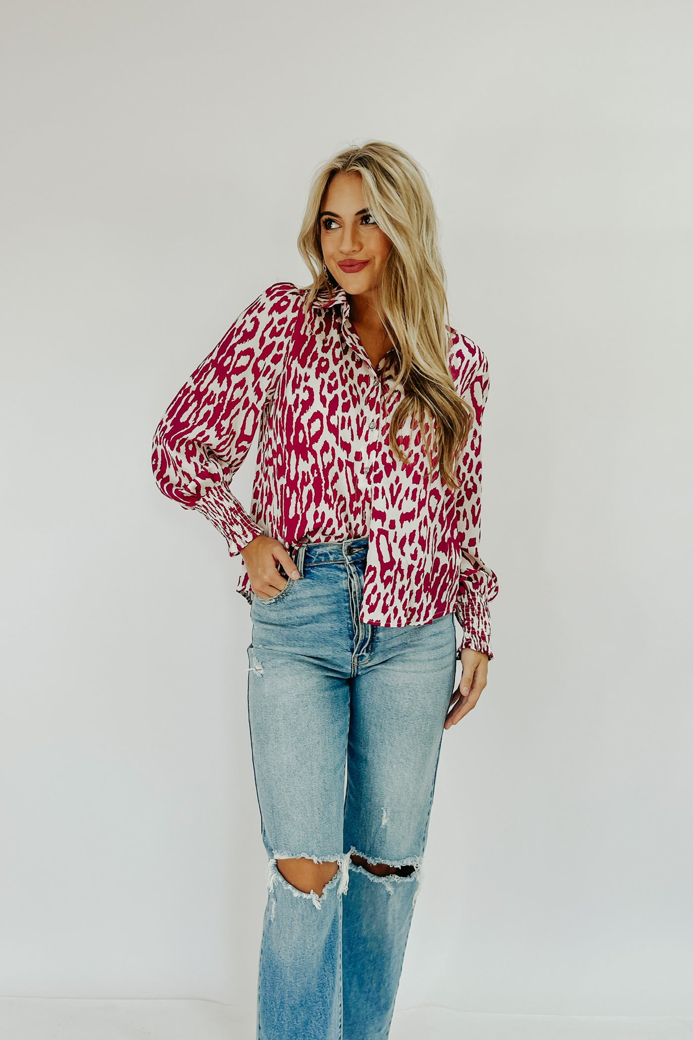 Wildly Gorgeous Satin Blouse