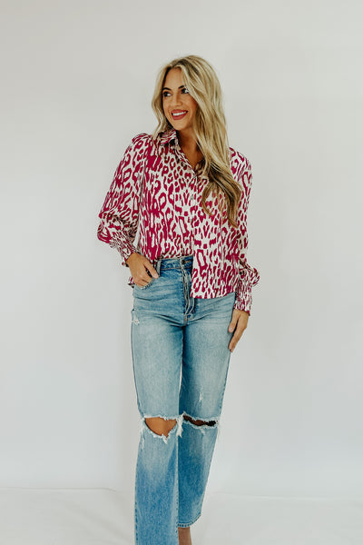 Wildly Gorgeous Satin Blouse