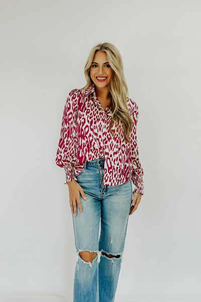 Wildly Gorgeous Satin Blouse
