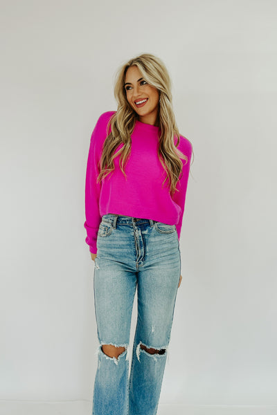 Like A Warm Hug Cropped Sweater