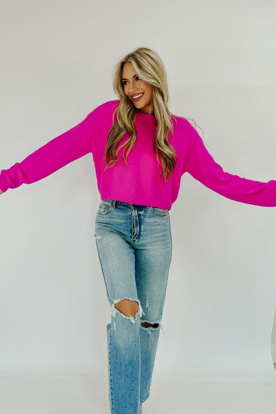 Like A Warm Hug Cropped Sweater