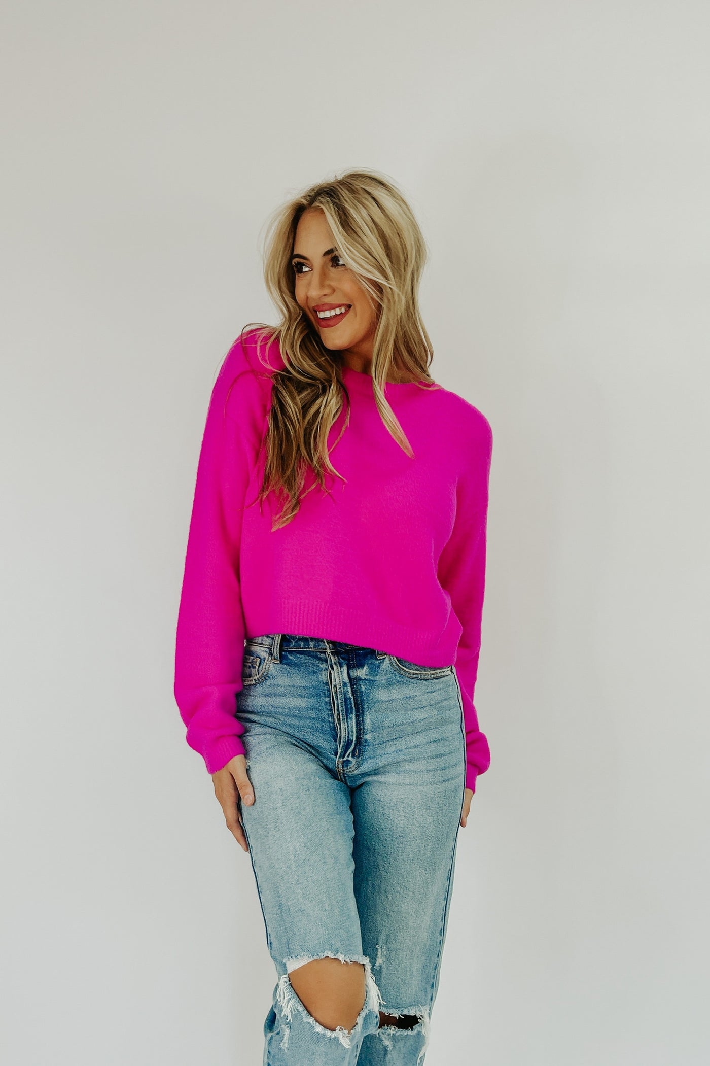 Like A Warm Hug Cropped Sweater