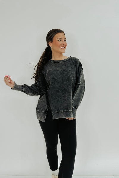 No Recollection Washed Long Sleeve Top