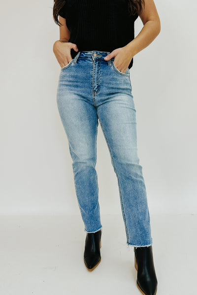Shirley Super High Rise Slim Crop Jeans
