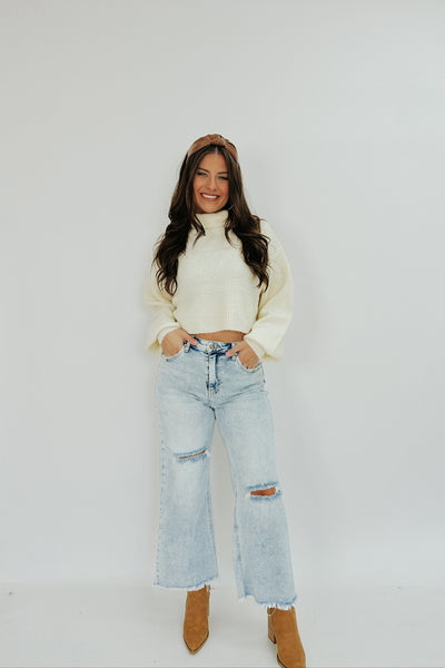 RESTOCK: Balboa High Rise Frayed Jeans