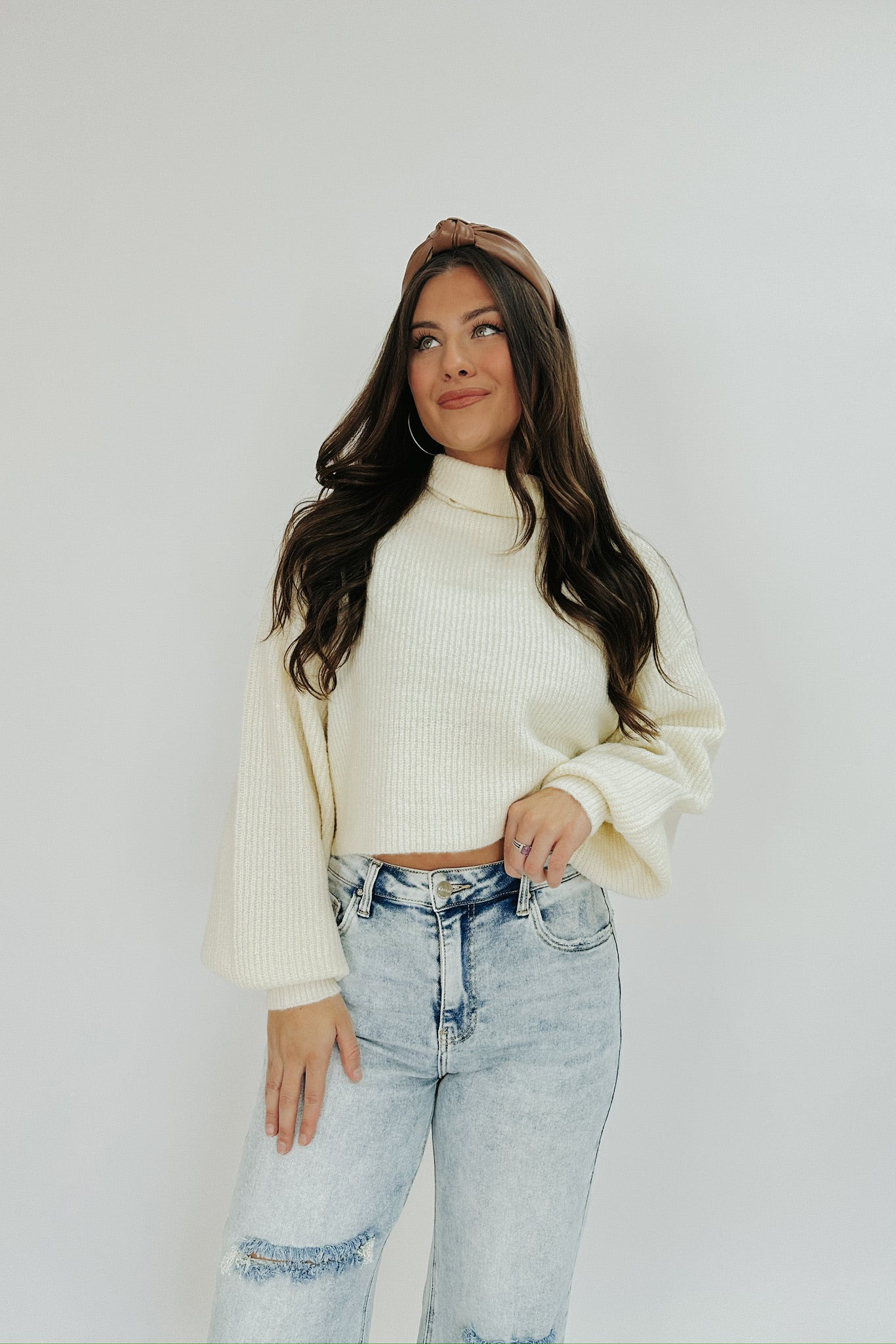 Waiting For Snow Turtleneck Sweater