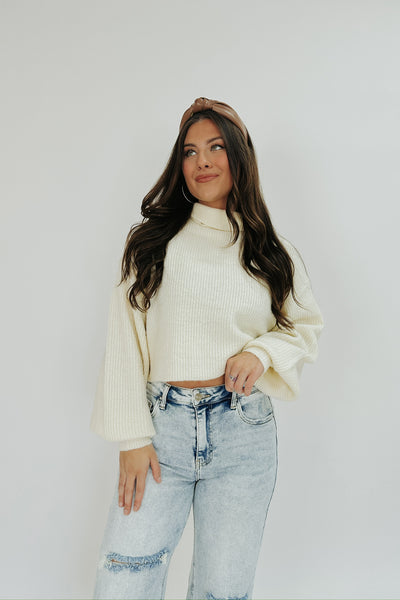 Waiting For Snow Turtleneck Sweater