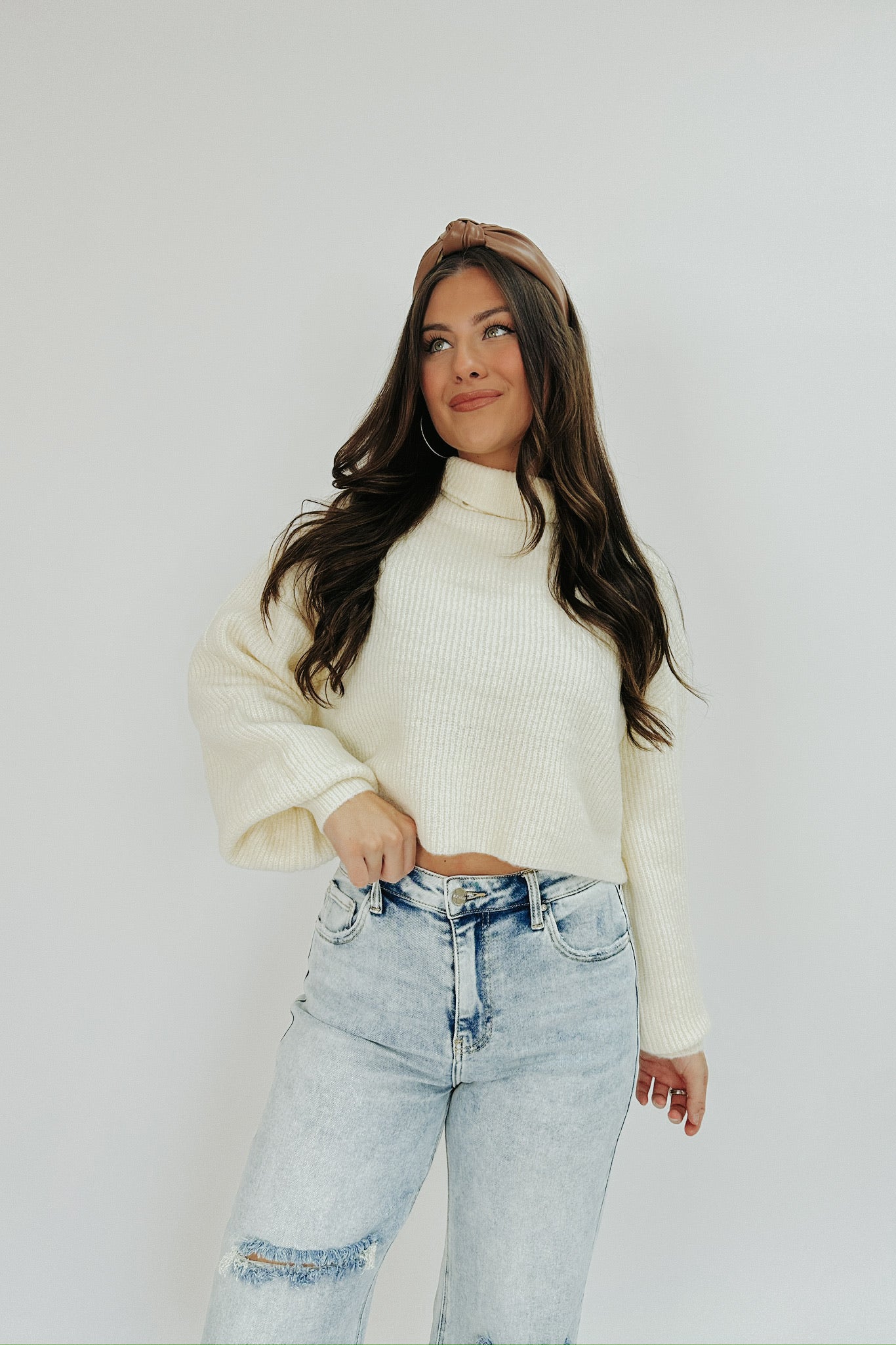 Waiting For Snow Turtleneck Sweater