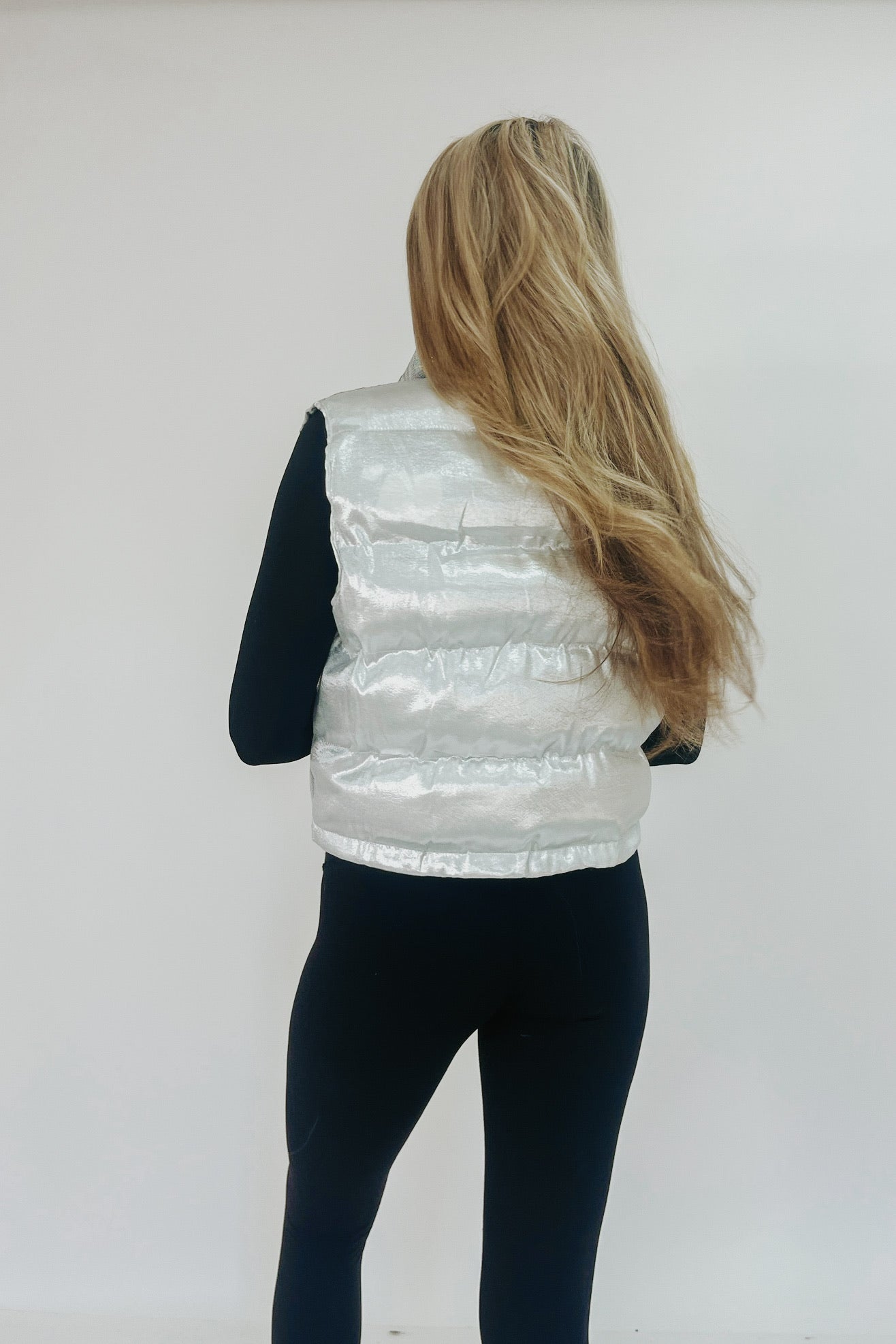 Don't Mess With Me Sequin Puffer Vest