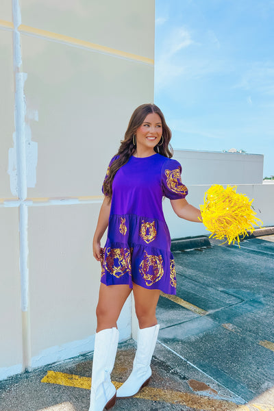 The Tiger Sequin Dress