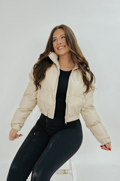 Cloud Nine Cutie Puffer Bomber Jacket