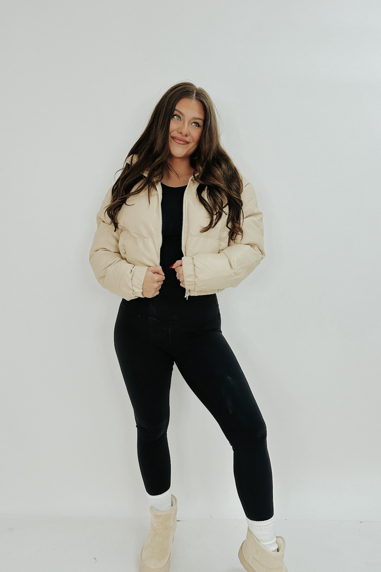 Cloud Nine Cutie Puffer Bomber Jacket