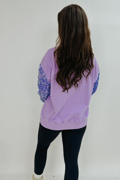 Asking For More Sequin Embellished Sweatshirt