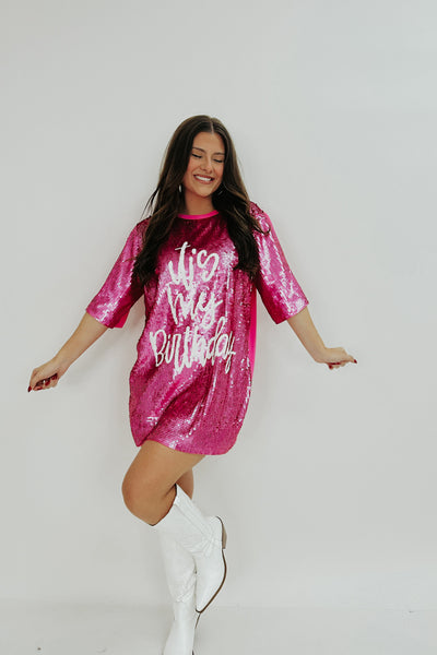 It's My Birthday Sequin Dress