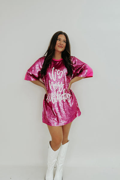 It's My Birthday Sequin Dress